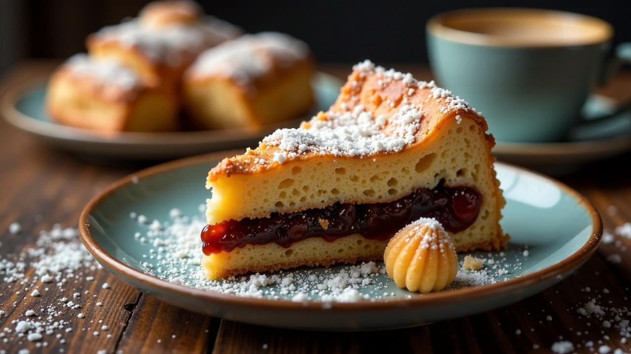 Schlesischer Streuselkuchen mit Mohn-Marzipanfüllung