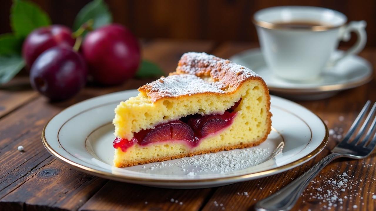 Schlesischer Streuselkuchen mit Pflaumenmus