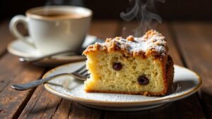 Schlesischer Streuselkuchen mit Rosinen