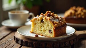 Schlesischer Streuselkuchen mit Rosinen und Zimt