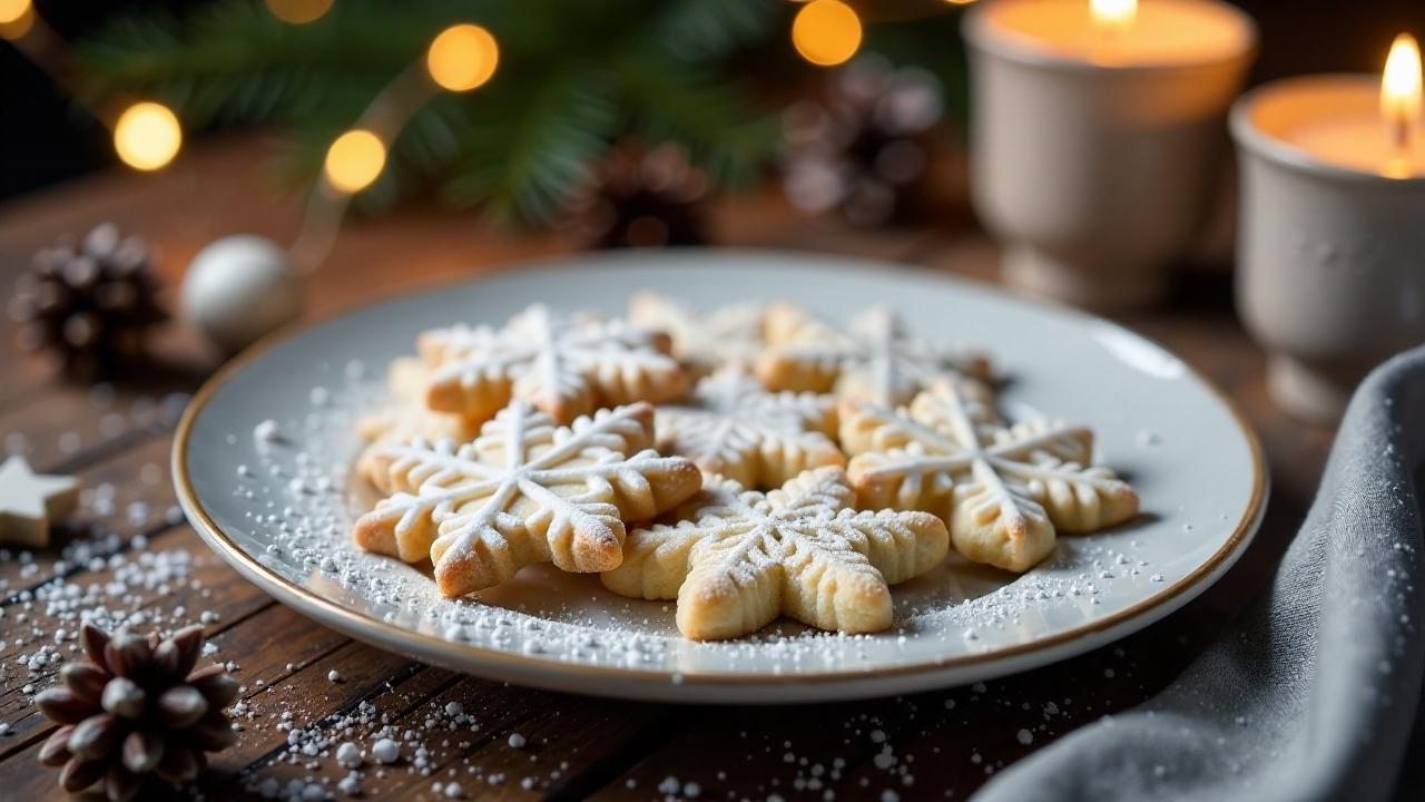 Schneeflockenplätzchen