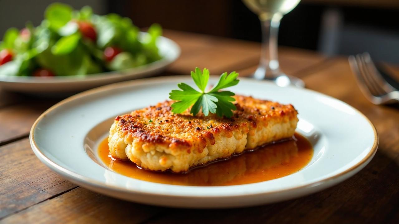 Schnitzel in Karamellsoße