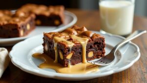 Schoko-Erdnussbutter-Reeses-Brownies