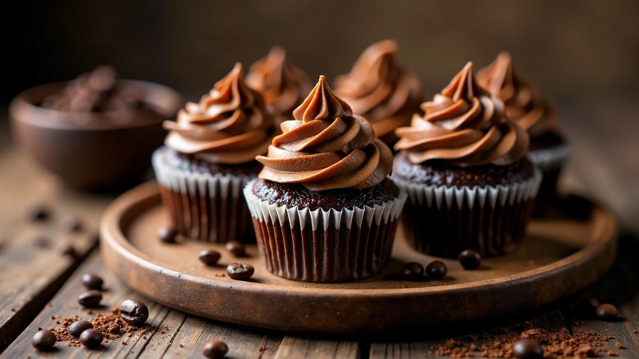 Schoko-Espresso-Cupcakes