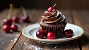 Schoko-Kirsch-Cupcakes