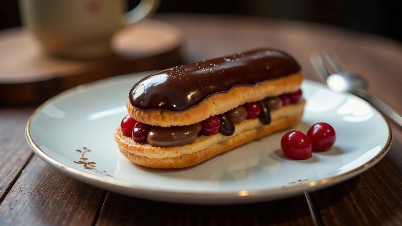 Schoko-Kirsch-Eclairs