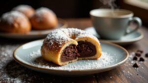 Schokoladen-Berliner Pfannkuchen