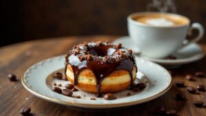 Schokoladen-Espresso-Donut