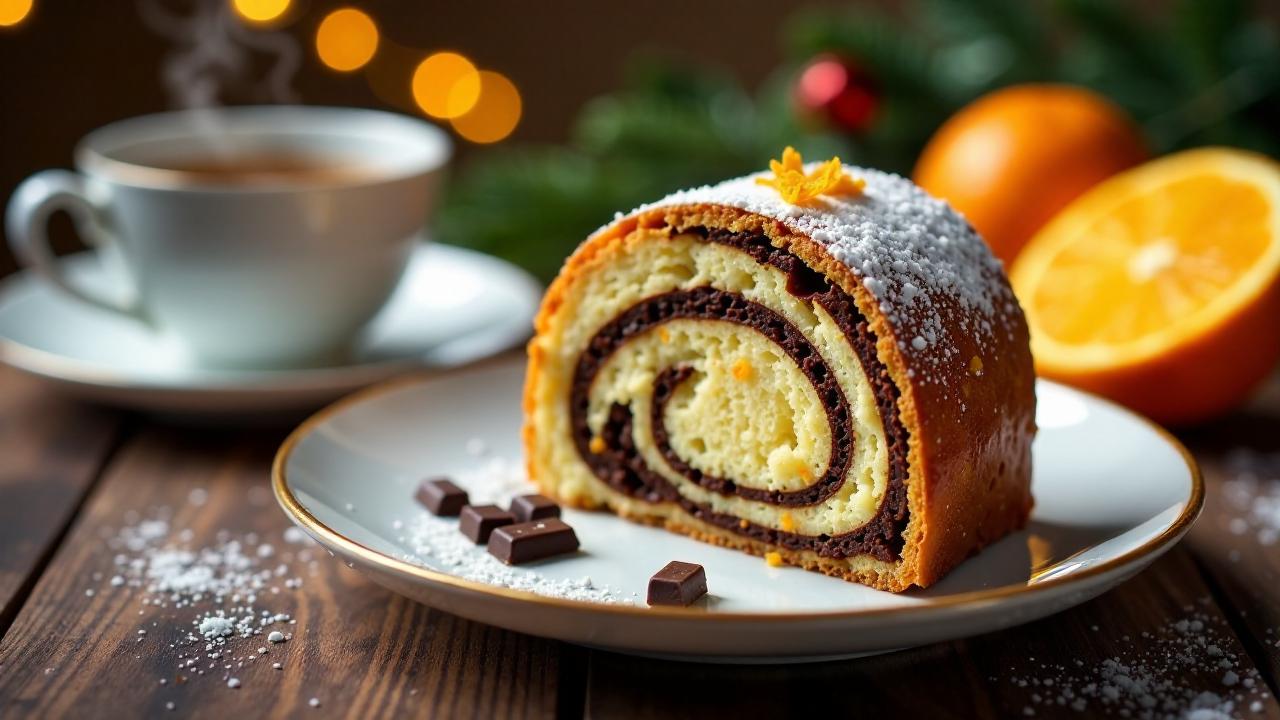 Schokoladen-Orangen-Stollen