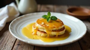 Sächsische Quarkkeulchen mit Vanillesauce