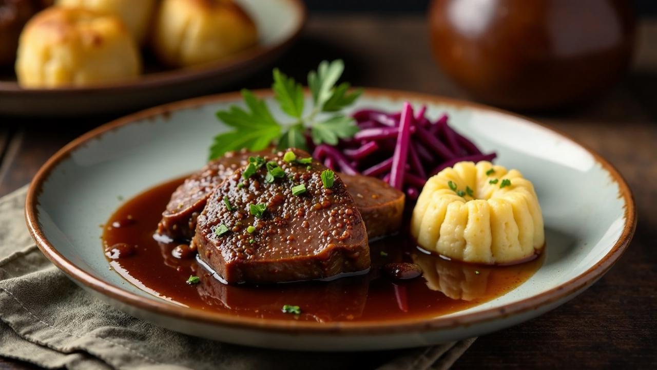 Sächsischer Sauerbraten mit Klößen