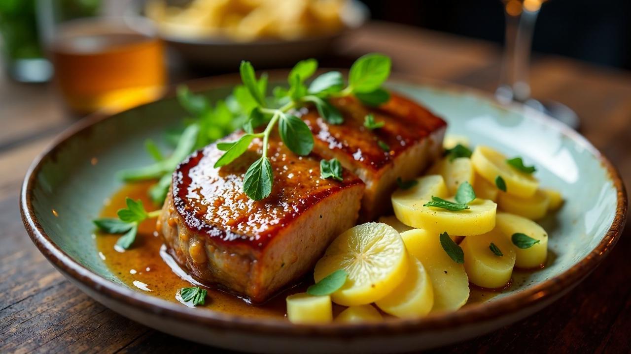 Schäufele mit Senf-Kartoffelsalat