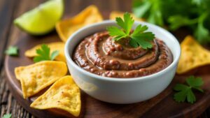 Schwarzer Bohnen-Paste-Chipotle-Dip