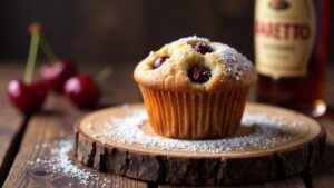 Schwarzkirsch-Amaretto-Muffin-Tops