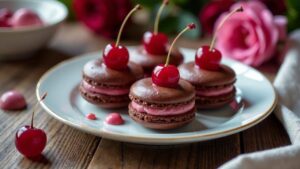 Schwarzwälder Kirsch-Macarons