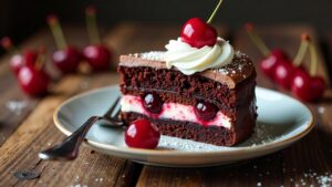 Schwarzwälder Kirschtorte mit Zartbitterschokolade