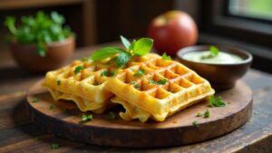 Schwäbische Kässpätzle-Waffeln