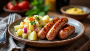 Schwäbische Landjäger mit Kartoffelsalat