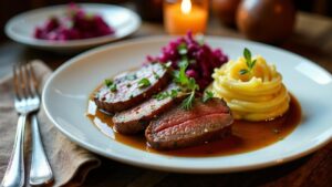 Schwäbischer Sauerbraten in Essigmarinade