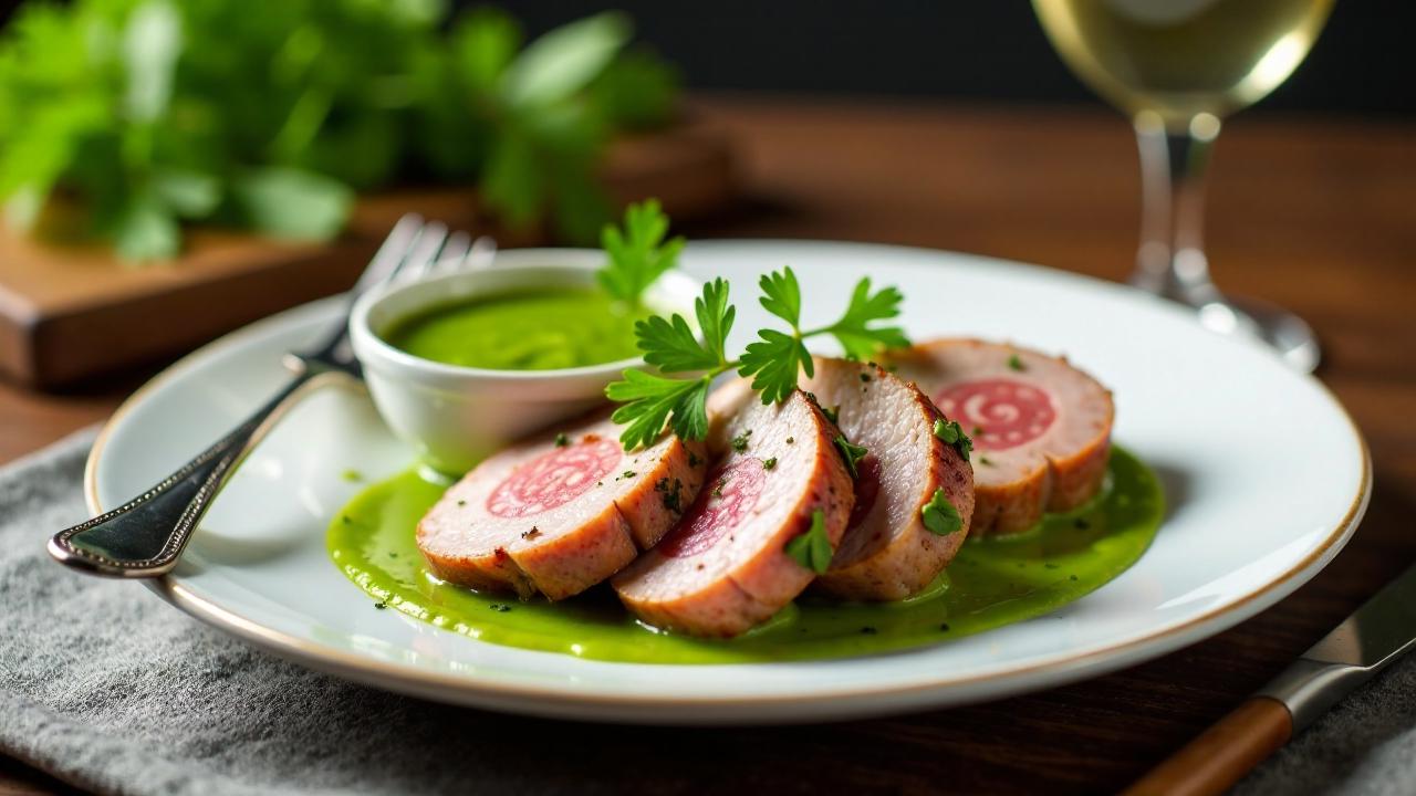 Schweinefilet mit Grüner Soße