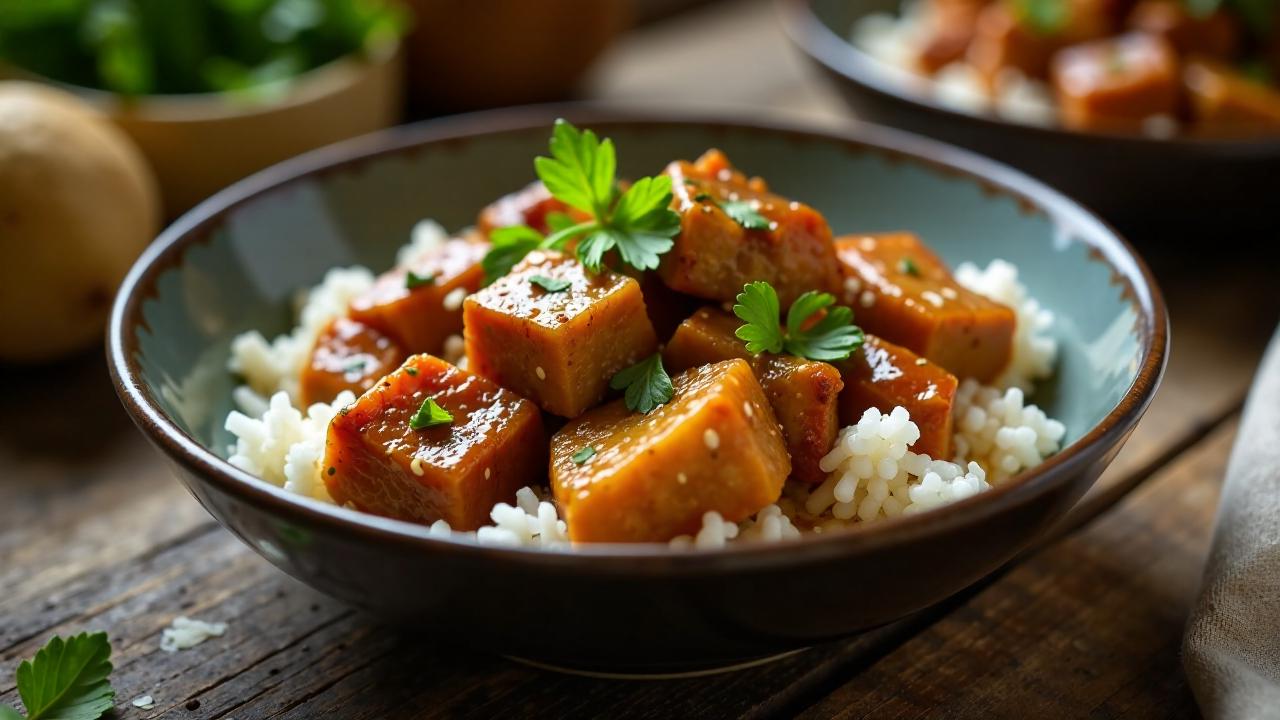 Schweinefleisch-Adobo mit Kokosmilch