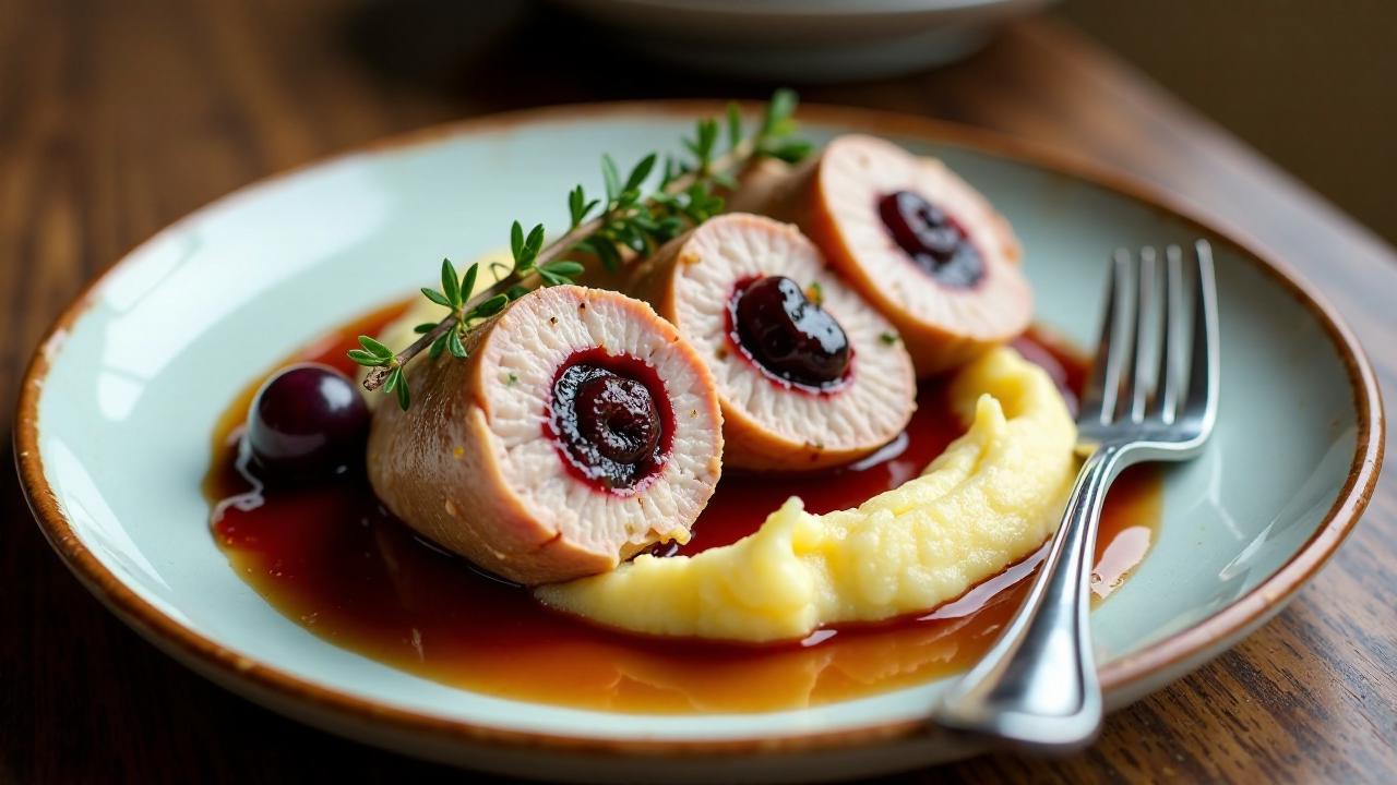 Schweinerollen mit Pflaumensauce