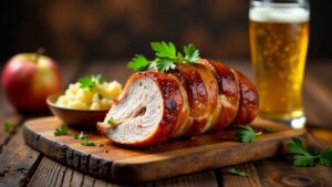 Schweinshaxe mit Deutsche Kartoffelsalat