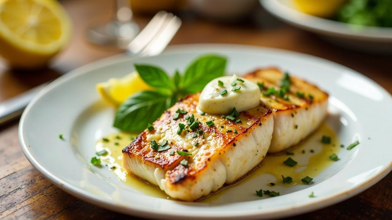 Schwertfischsteak mit Kräuterbutter