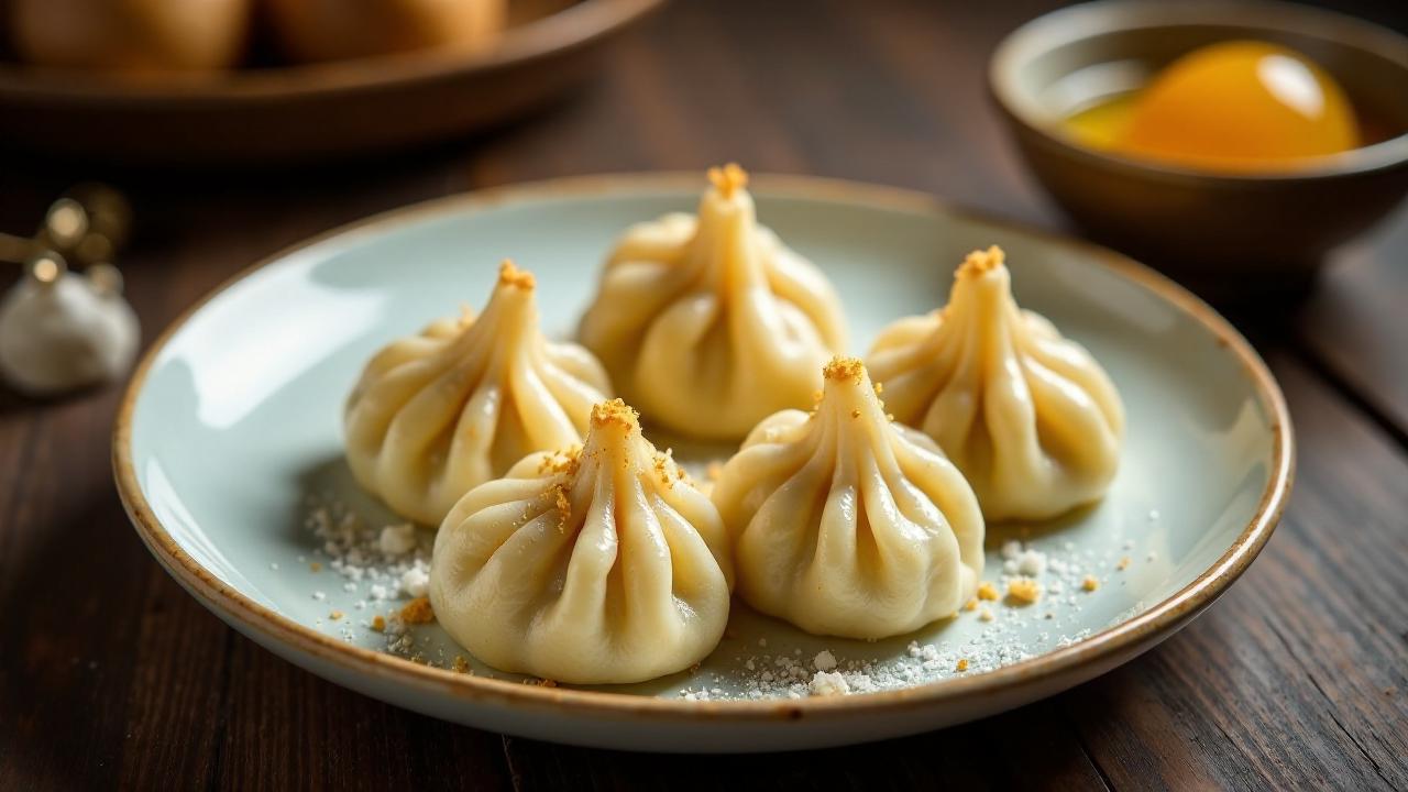 Süße Momos mit Kokosnussfüllung