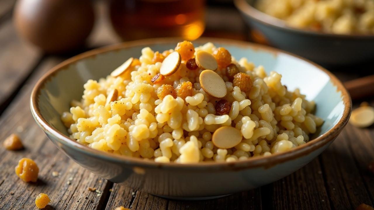 Süße Pilaf mit Zimt