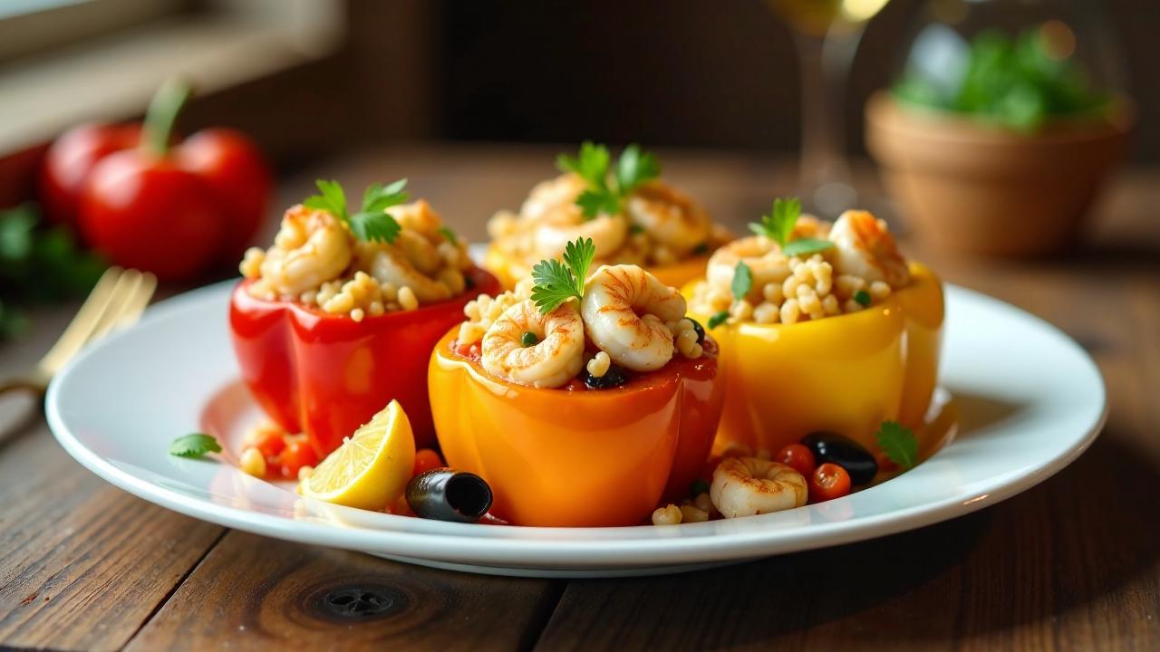 Seafood Stuffed Bell Peppers