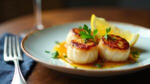 **Seared Scallops**