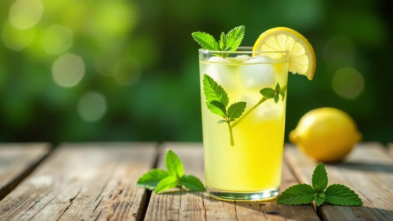 Selbstgemachte Gartenlimonade