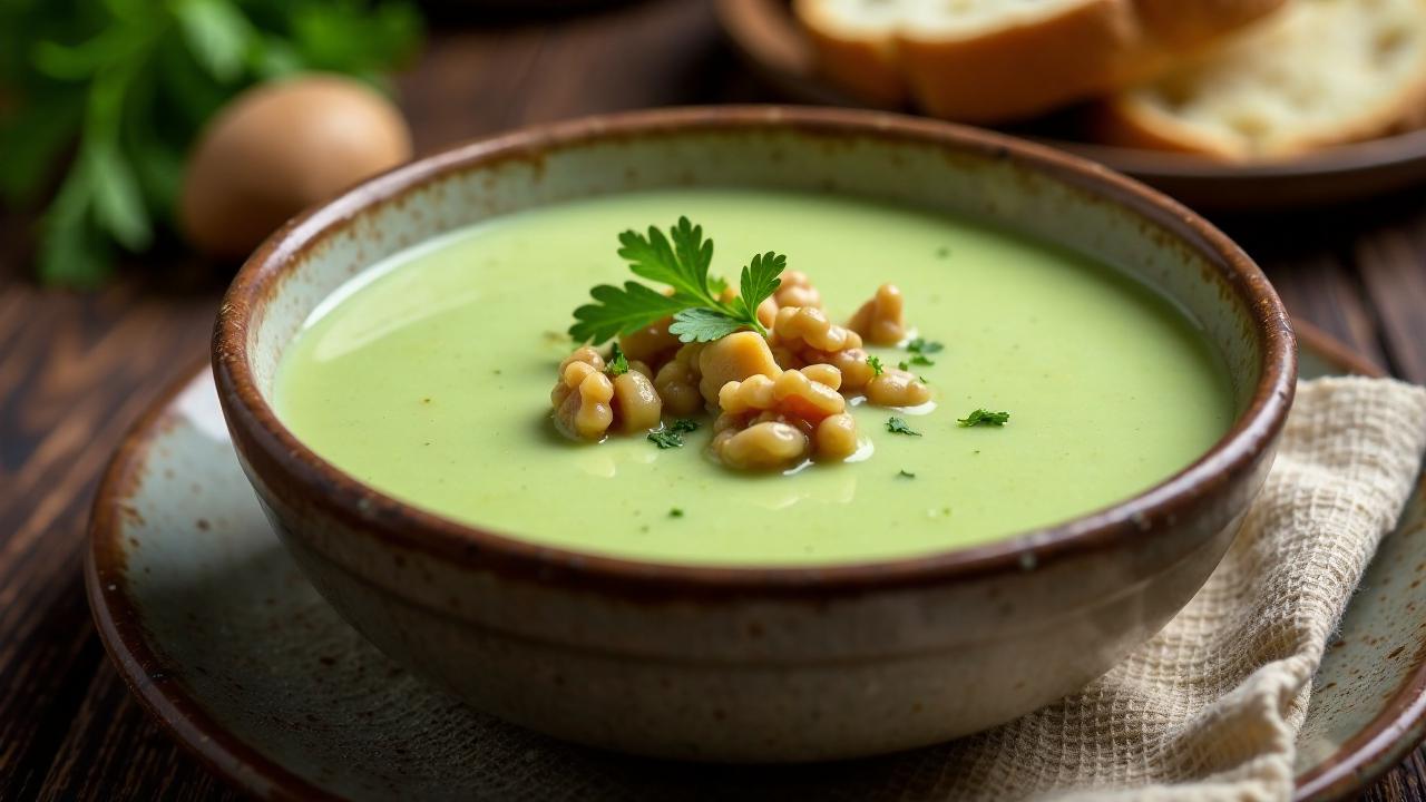 Selleriesuppe mit Nüssen