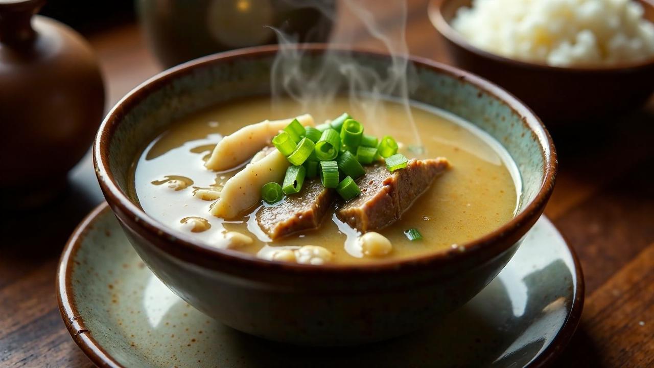 Seolleongtang - Rinderknochensuppe