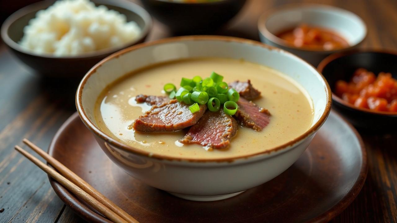 Seolleongtang - Rindknochensuppe