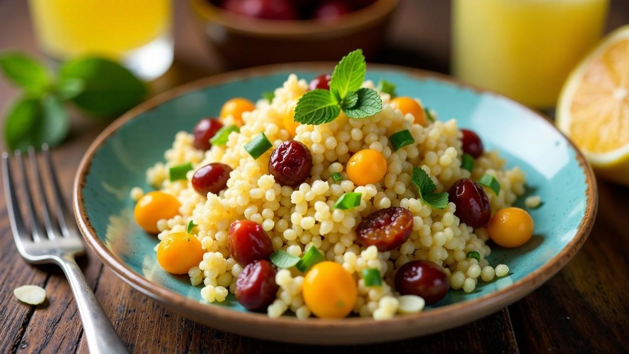 Süßer Couscous-Salat