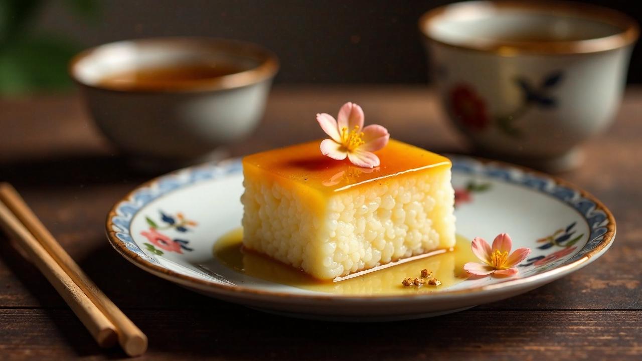 Süßer Osmanthus Reiskuchen