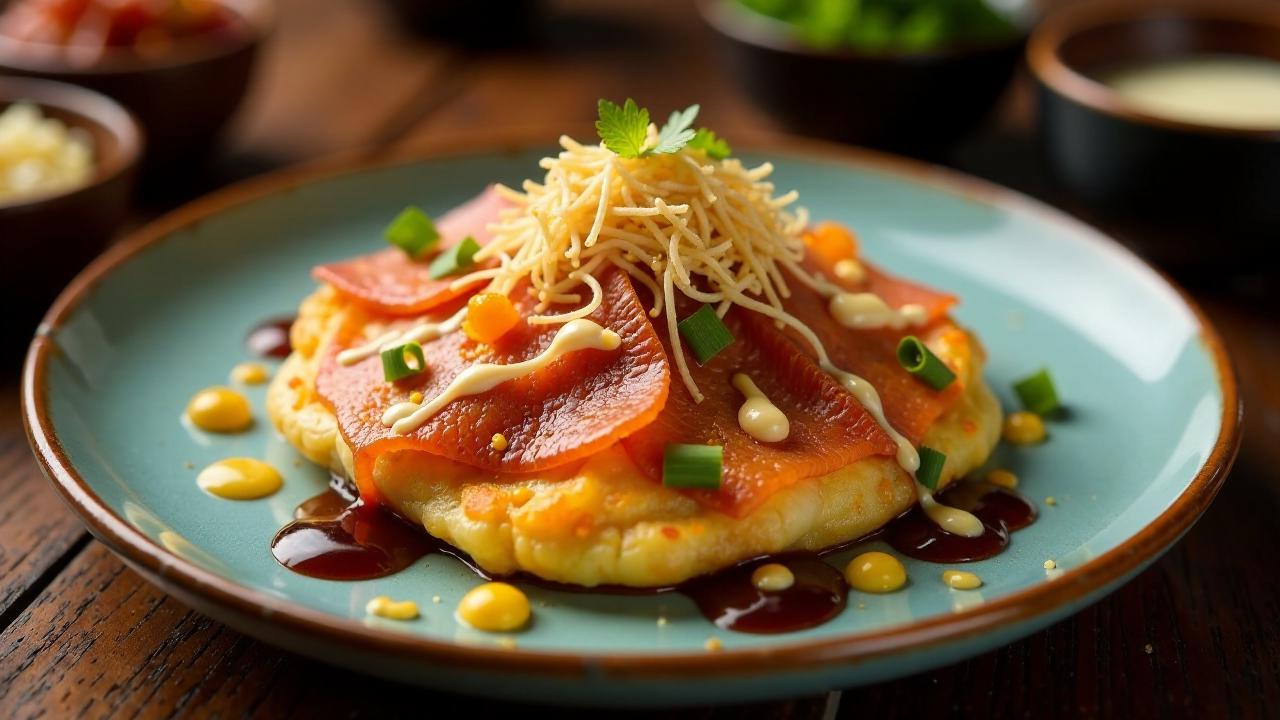 Serrano-Schinken Okonomiyaki