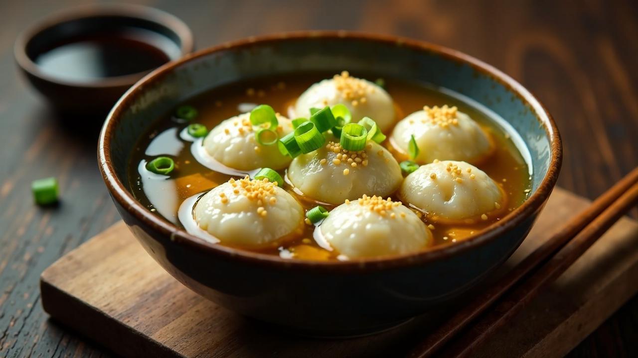 Sesame Rice Ball Soup