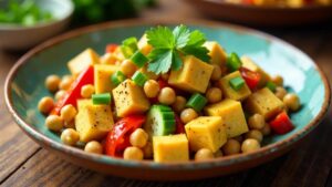 Shan Tofu Salad – Kichererbsen-Tofu-Salat