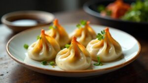 Shanghainese dampfende Crab Dumplings