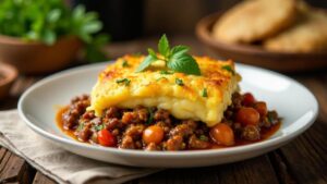 Shepard’s Pie mit Yorkshire Oatcakes