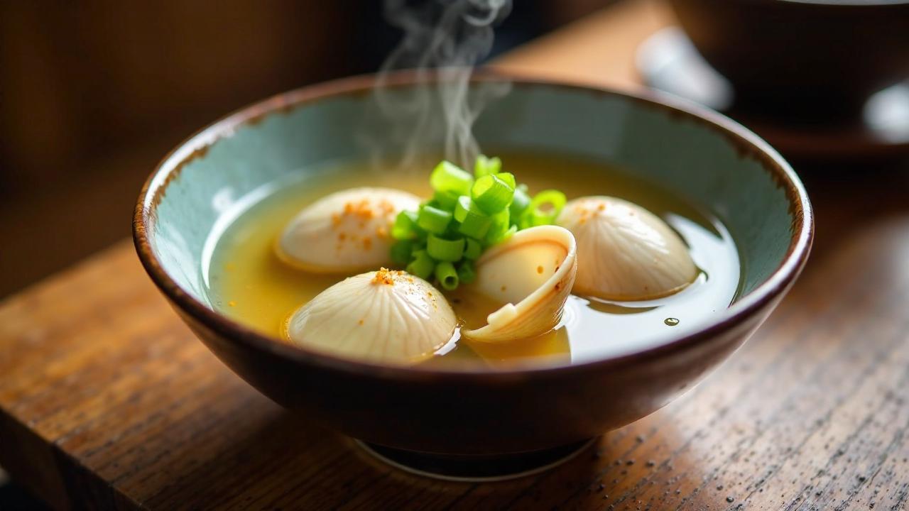 Shijimi Miso-Suppe – Muschel-Miso-Suppe