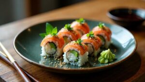 Shiso Gunkan – Shiso-infundiertes Sushi