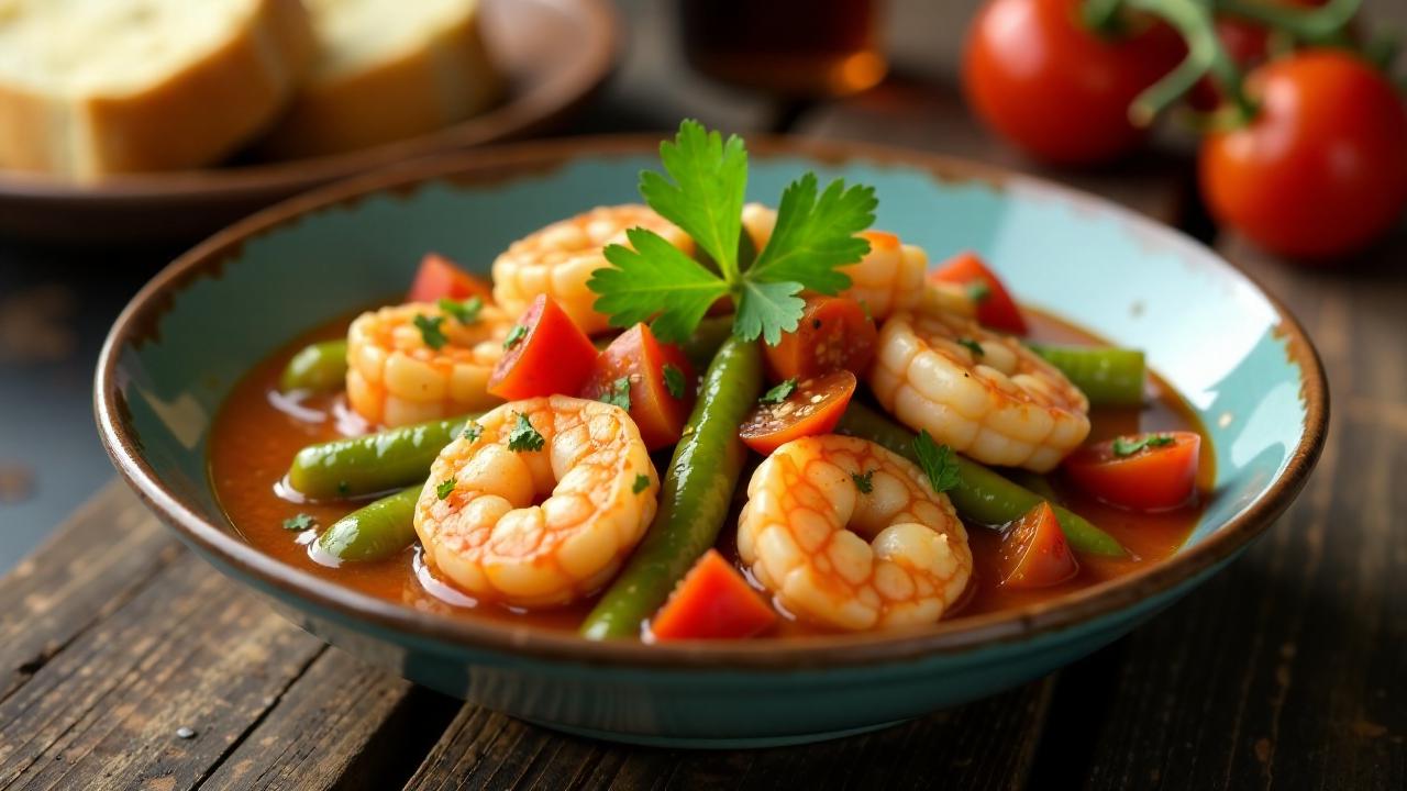 Shrimp-Okra-Eintopf