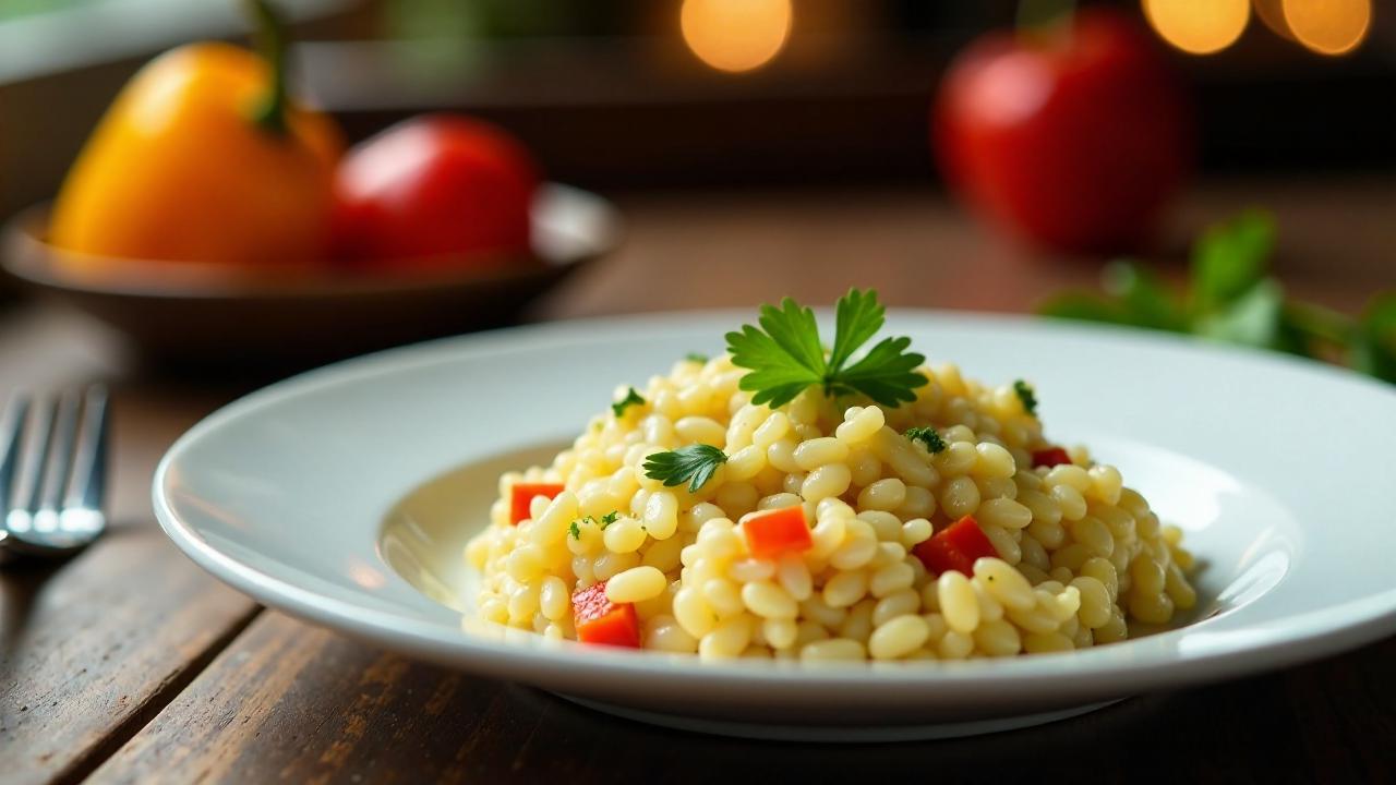 Silvaner Risotto mit Paprika