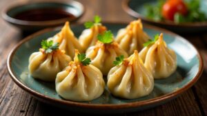 Siu Mai (Gedämpfte Schweine- und Garnelenklößchen)