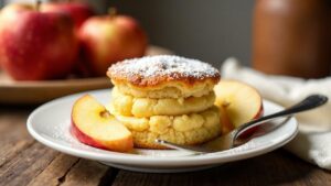 Süßlicher Apfel-Soufflé