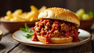 Sloppy Joes – Würziges Hackfleisch-Sandwich.